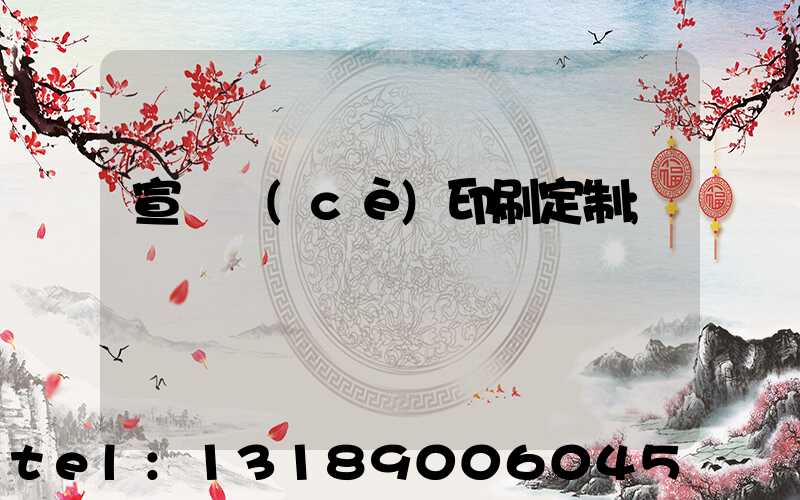 宣傳冊(cè)印刷定制