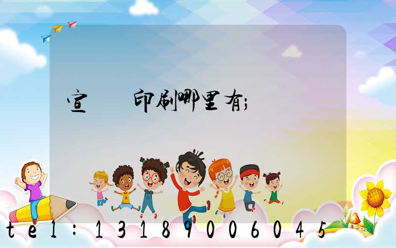 宣傳冊印刷哪里有