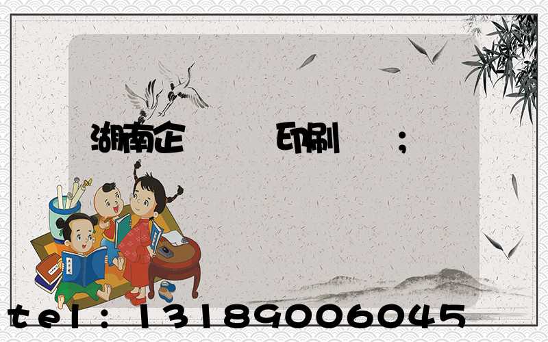 湖南企業畫冊印刷設計