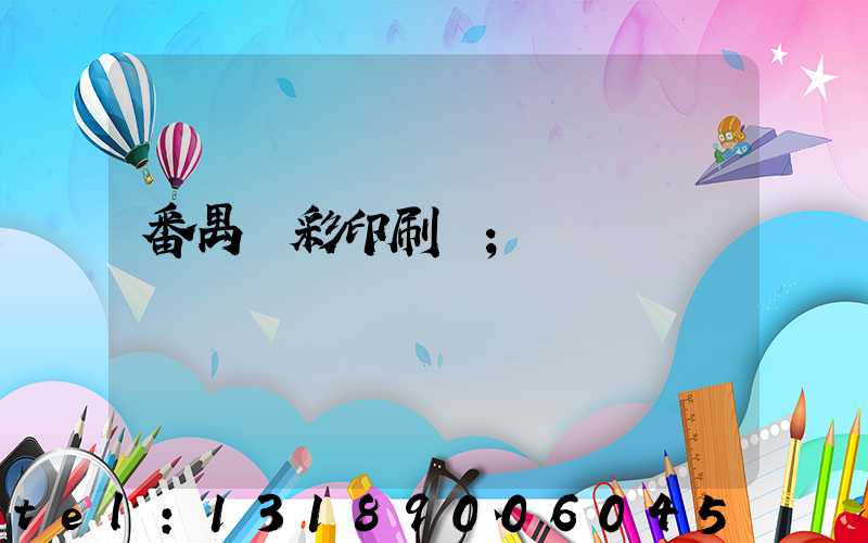 番禺藝彩印刷廠